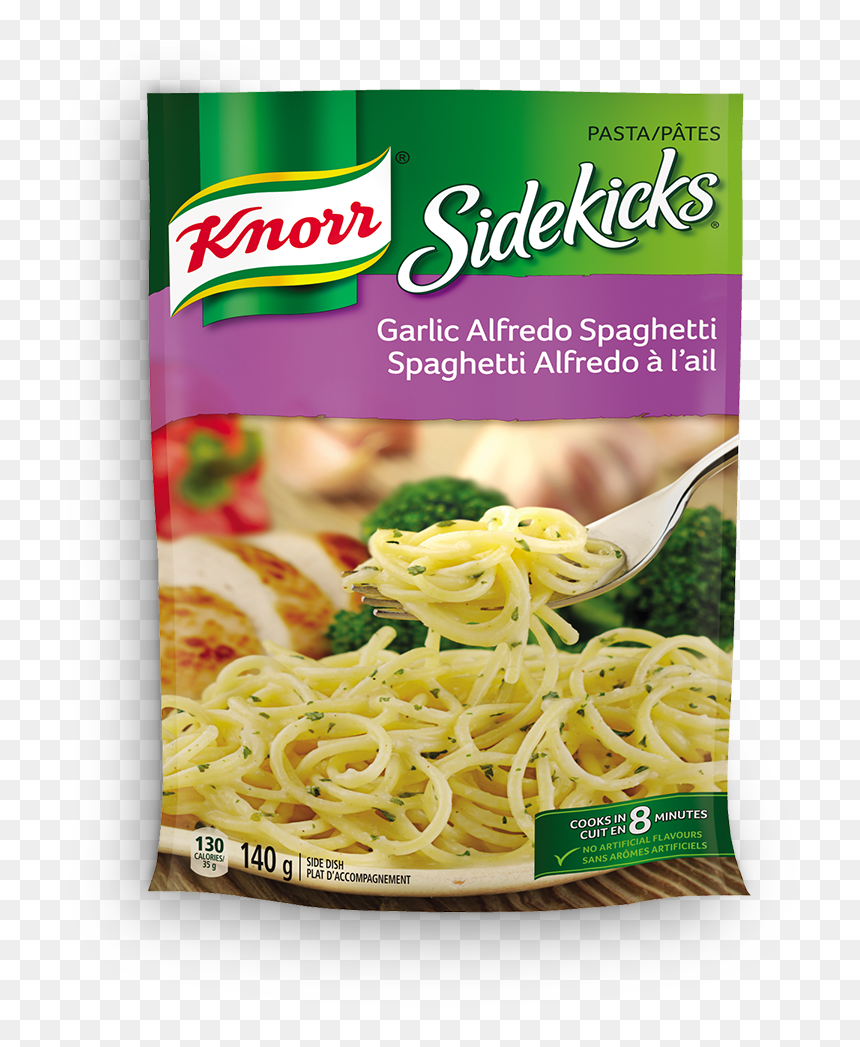 Sidekicks Garlic Alfredo Spaghetti , Png Download - Knorr Sidekicks, Transparent Png - spaghetti png