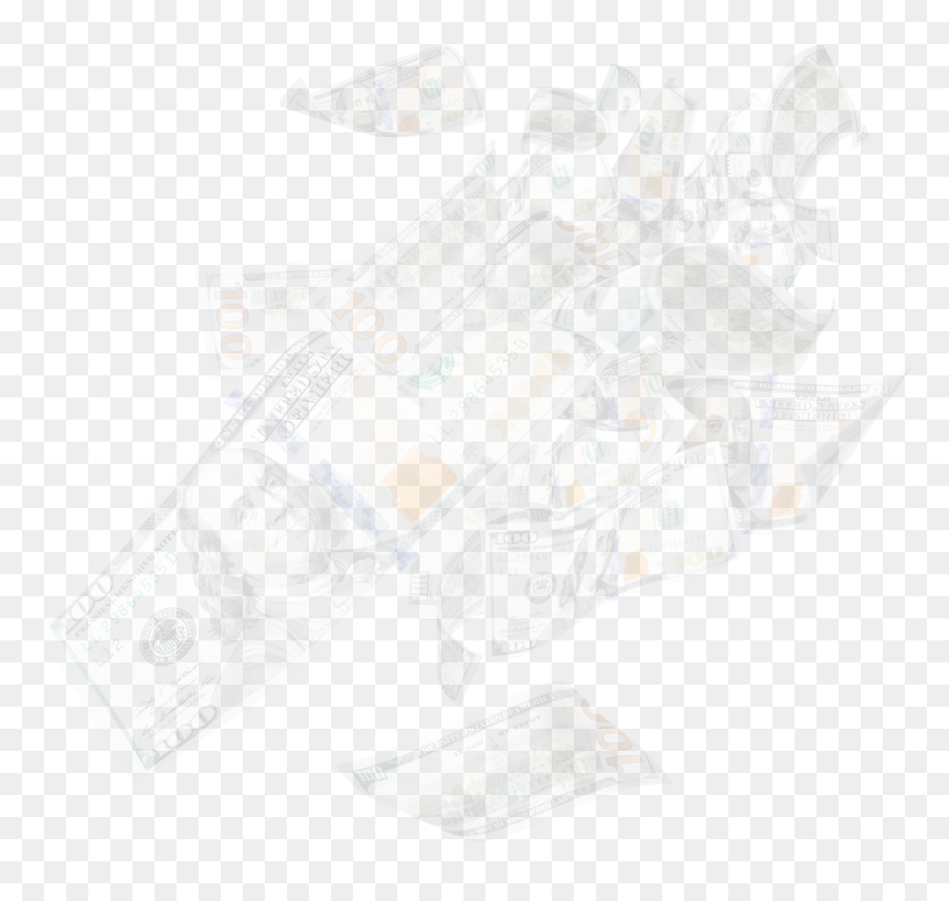Sketch , Png Download - New 100 Dollar Bill, Transparent Png - money falling png