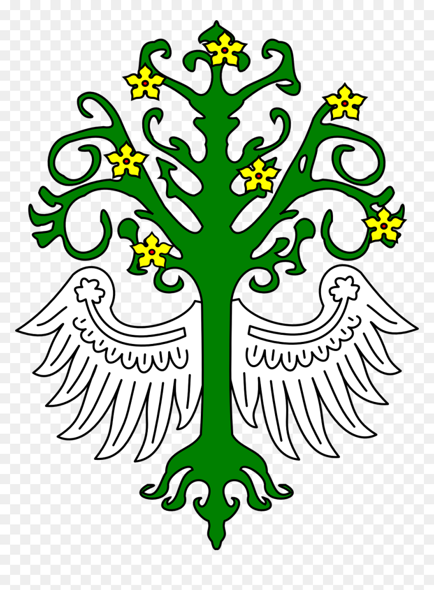 Tree Heraldic No Background, HD Png Download - roots png