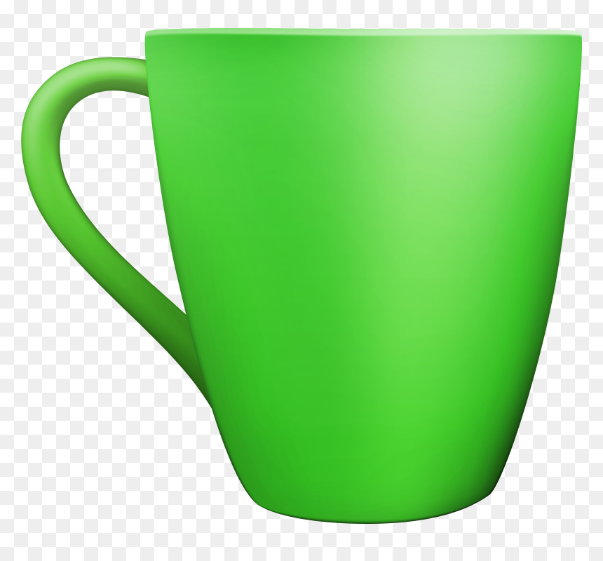 Green Ceramic Mug Png Clip Art, Transparent Png - coffee mug png