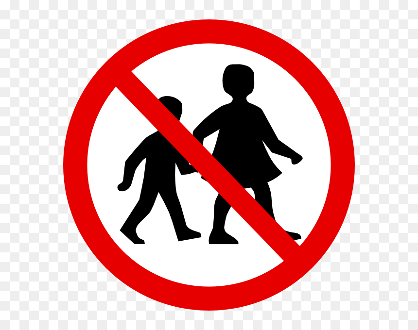 No Children Sign Clip Art At Clker - No Children Clipart, HD Png Download - children png