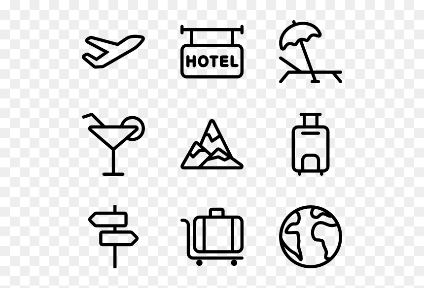 Stationery Icons Png, Transparent Png - travel png