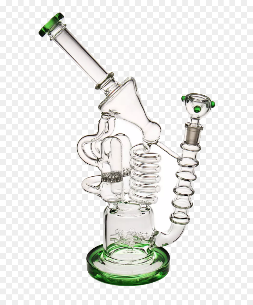 Smoke Multiple Loop Filtration Water Pipe - Water Smoke Pipe Png, Transparent Png - bong png