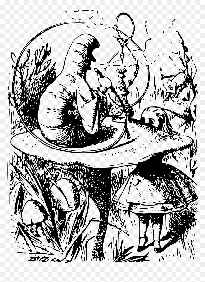 Alice In Wonderland - Alice In Wonderland Caterpillar, HD Png Download - alice in wonderland png