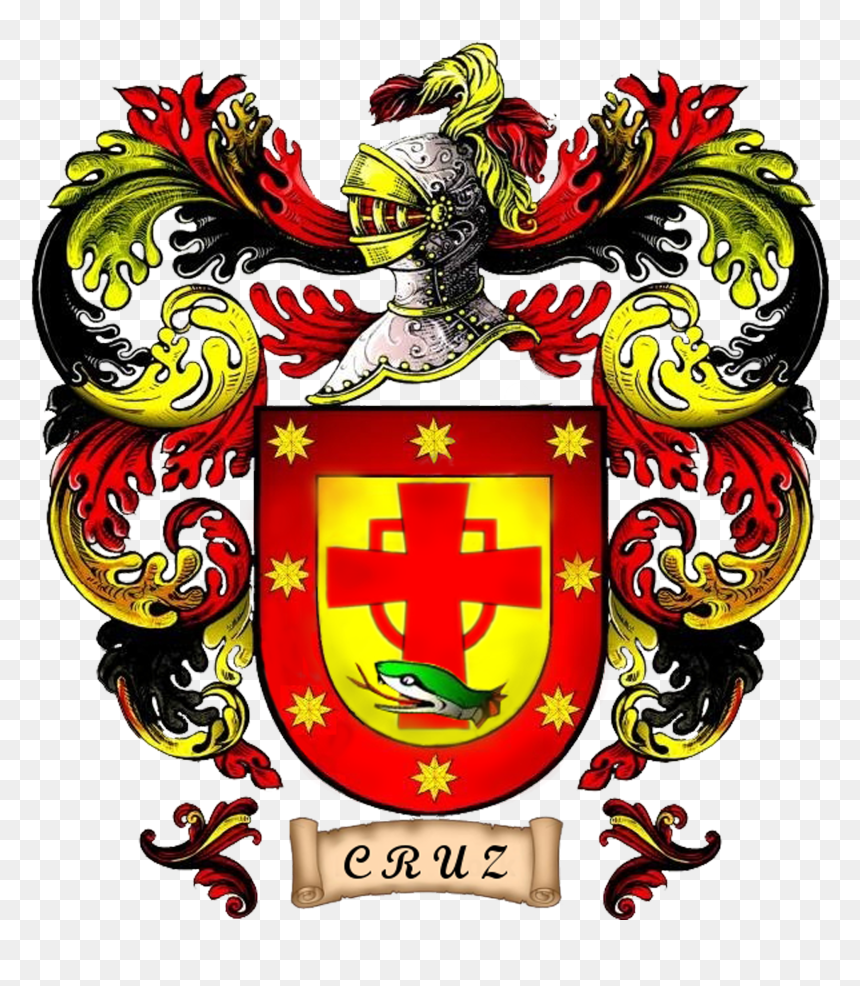 Escudo De Armas Familia Cruz - Escudo De La Familia Cruz, HD Png Download - cruz png
