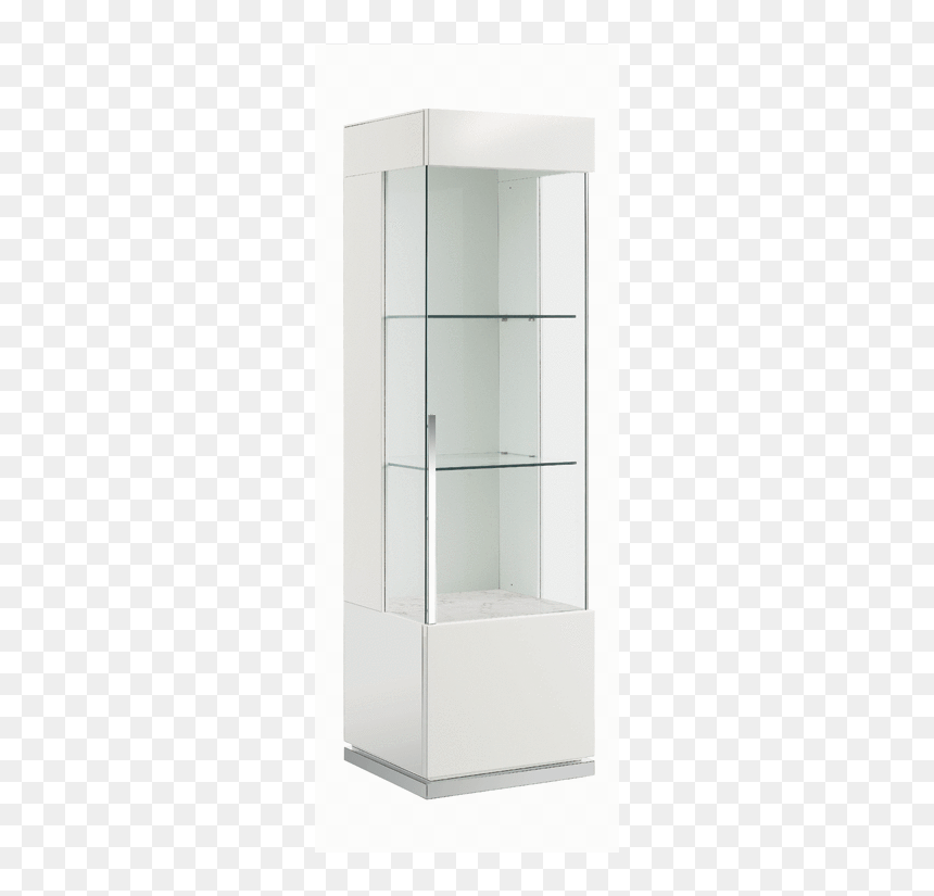 Canova 1d Left Curio Cabinet, Hg White - Shelf, HD Png Download - white rectangle png