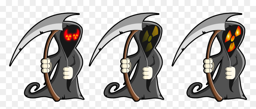 Skeleton Cartoon, HD Png Download - grim reaper png