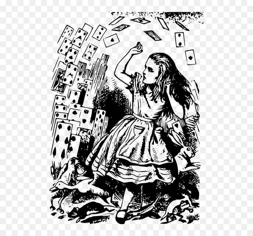 Alice In Wonderland Drawings Book, HD Png Download - alice in wonderland png