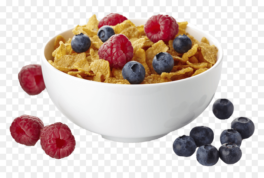 Breakfast Cereal Corn Flakes Bowl - Breakfast Cereal Png, Transparent Png - breakfast png