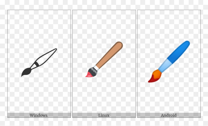 Lower Left Paintbrush On Various Operating Systems - Rocket, HD Png Download - paintbrush png