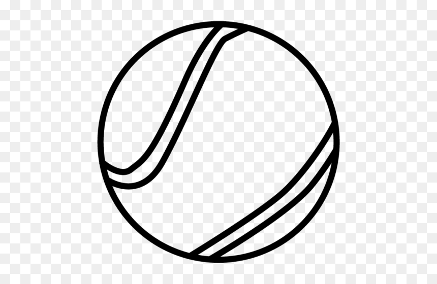 Line Art, HD Png Download - tennis ball png