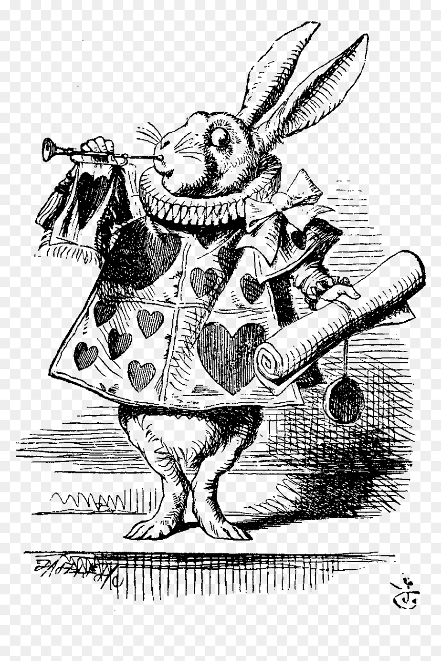 Writin Nerdy Book Review - Alice In Wonderland Sir John Tenniel, HD Png Download - alice in wonderland png
