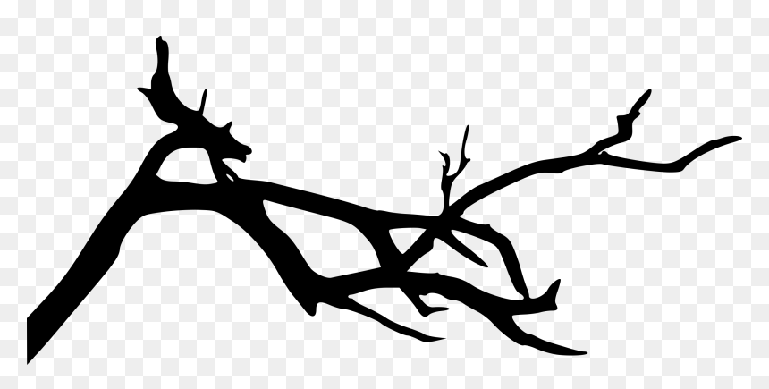 Silhouette, HD Png Download - tree branch png