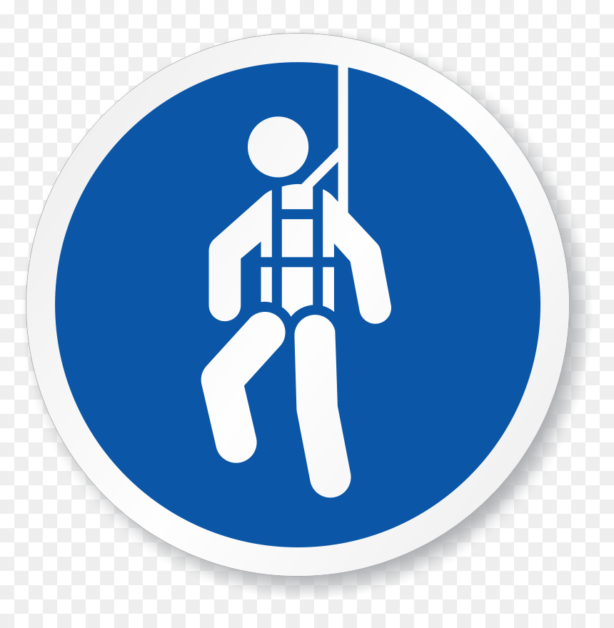 Hd Icon Safety Harness - Full Body Harness Sign, HD Png Download - video play button png