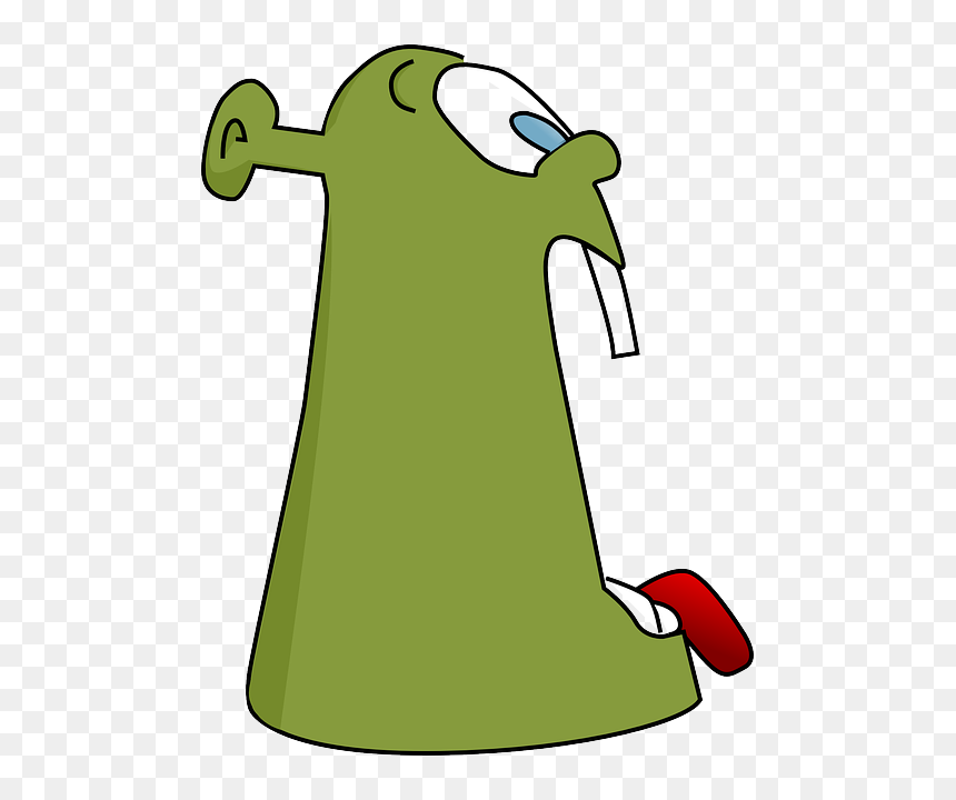 Alien, Martian, Green, Monster, Mouth, Shrek, Troll - Clip Art, HD Png Download - troll png
