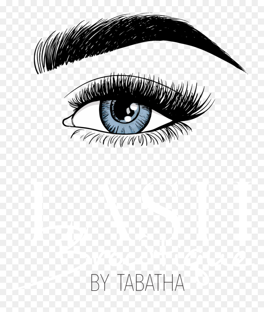 Lashbrowtique Logo Whitewhite - Love Microblading, HD Png Download - eyelash png