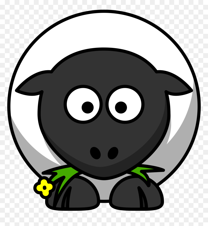 Cartoon Sheep Clip Arts - Clipart Cartoon Sheep, HD Png Download - sheep png