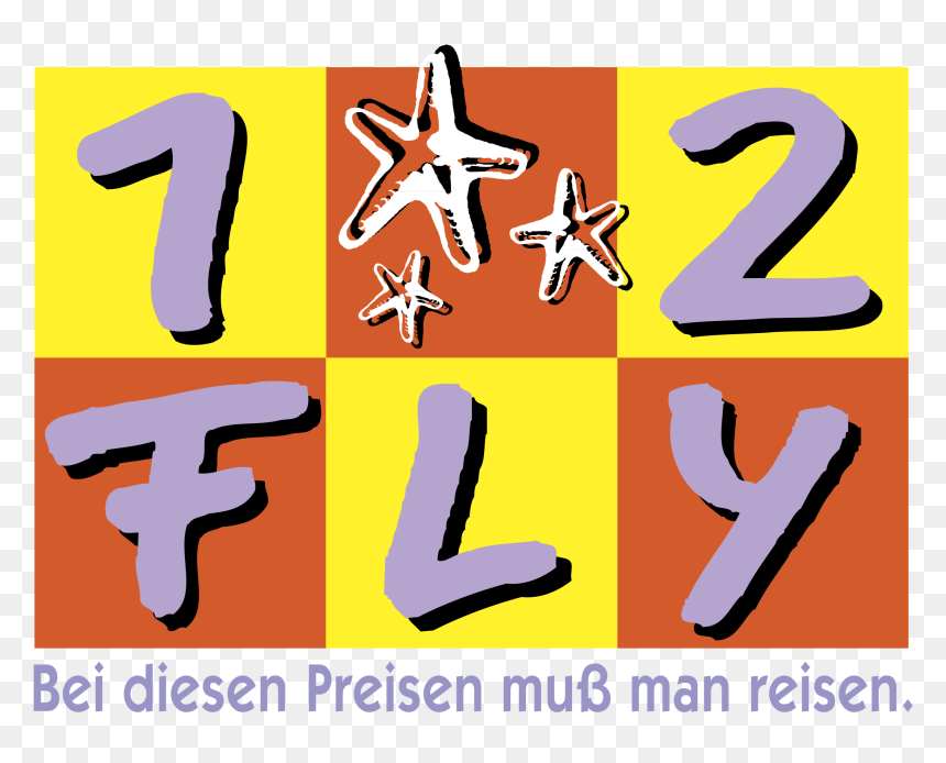 1 2 Fly Logo Png Transparent - Tan, Png Download - fly png