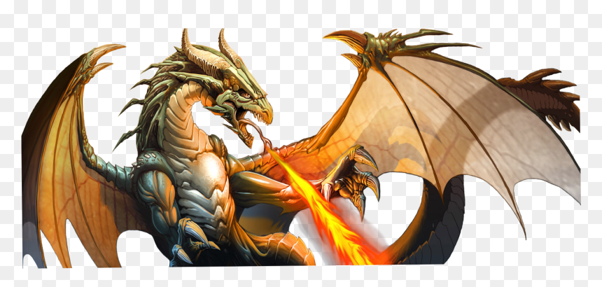 Flying Dragon Png - Dragon Escupiendo Fuego Png, Transparent Png - fuego png