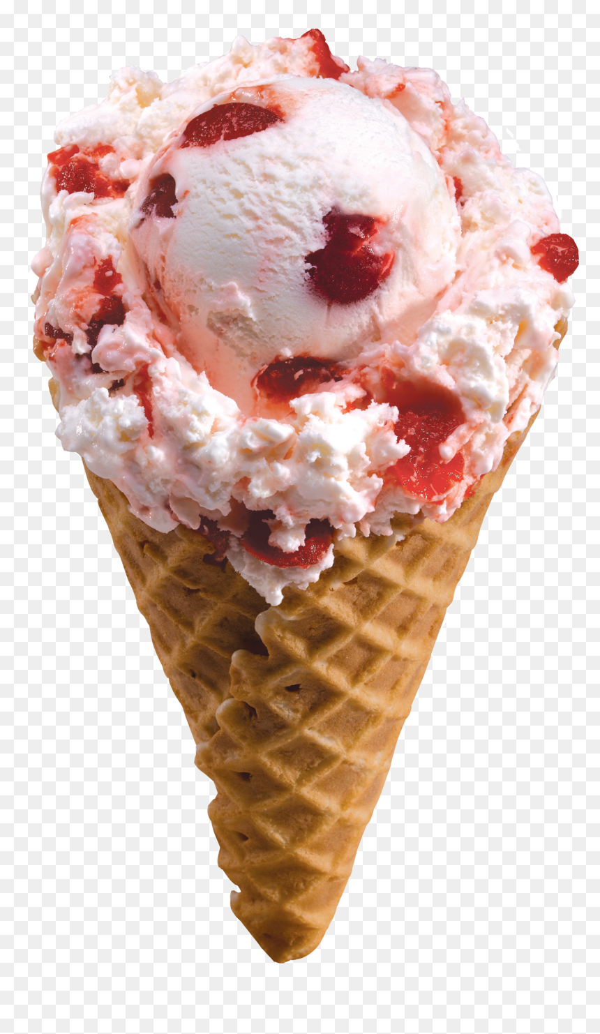 Ice Cream Png File - Strawberry Ice Cream Transparent, Png Download - ice cream cone png