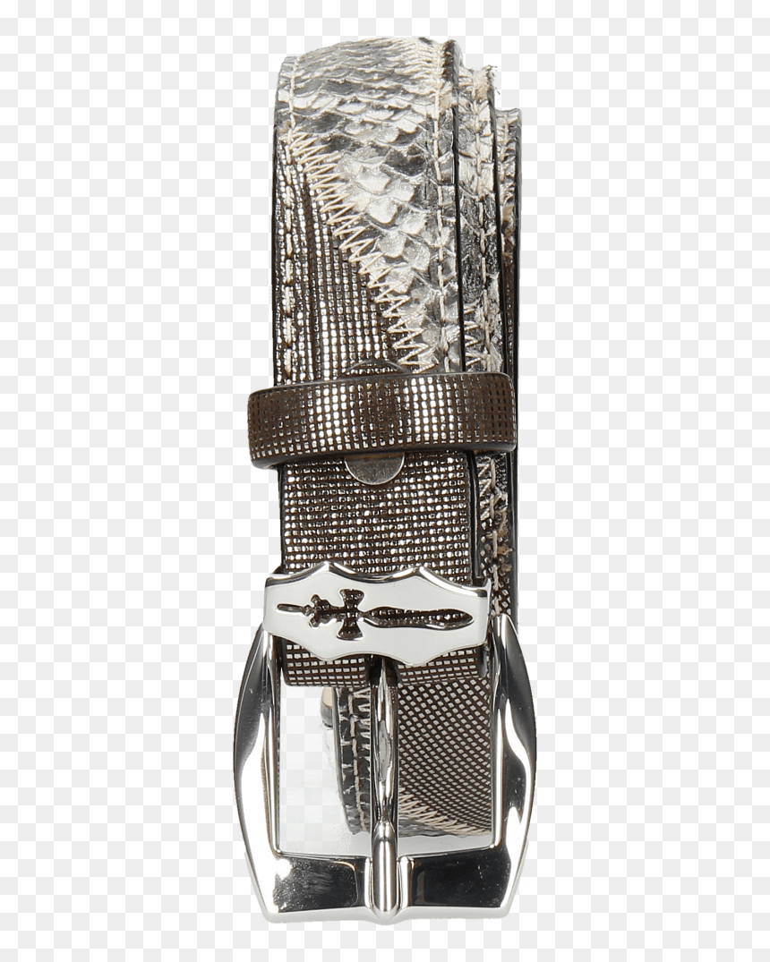 Belts Linda 2 Fermont Gunmetal Snake Black White Hairon - Belt, HD Png Download - stripes png
