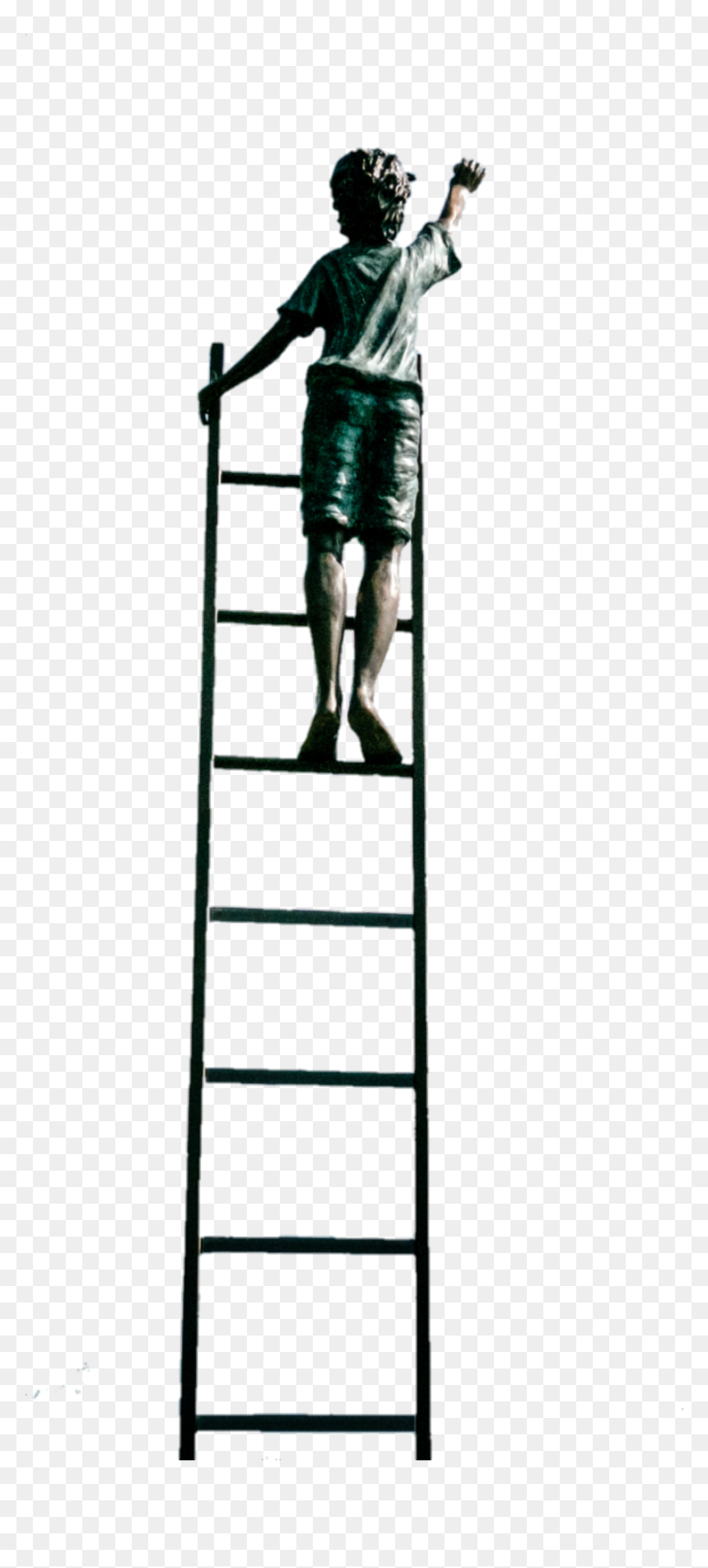 #boy #ladder - If Tears Could Build A Stairway And Memories A Lane, HD Png Download - ladder png