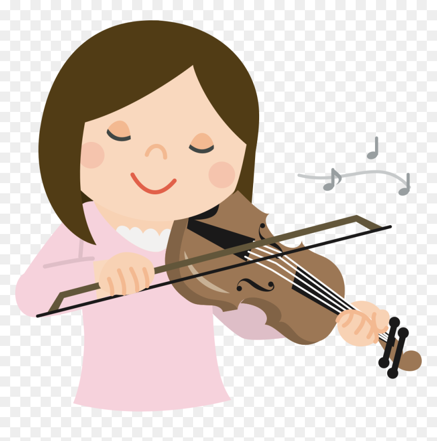 Transparent Fiddle Png - Girl Playing Violin Clipart, Png Download - violin png