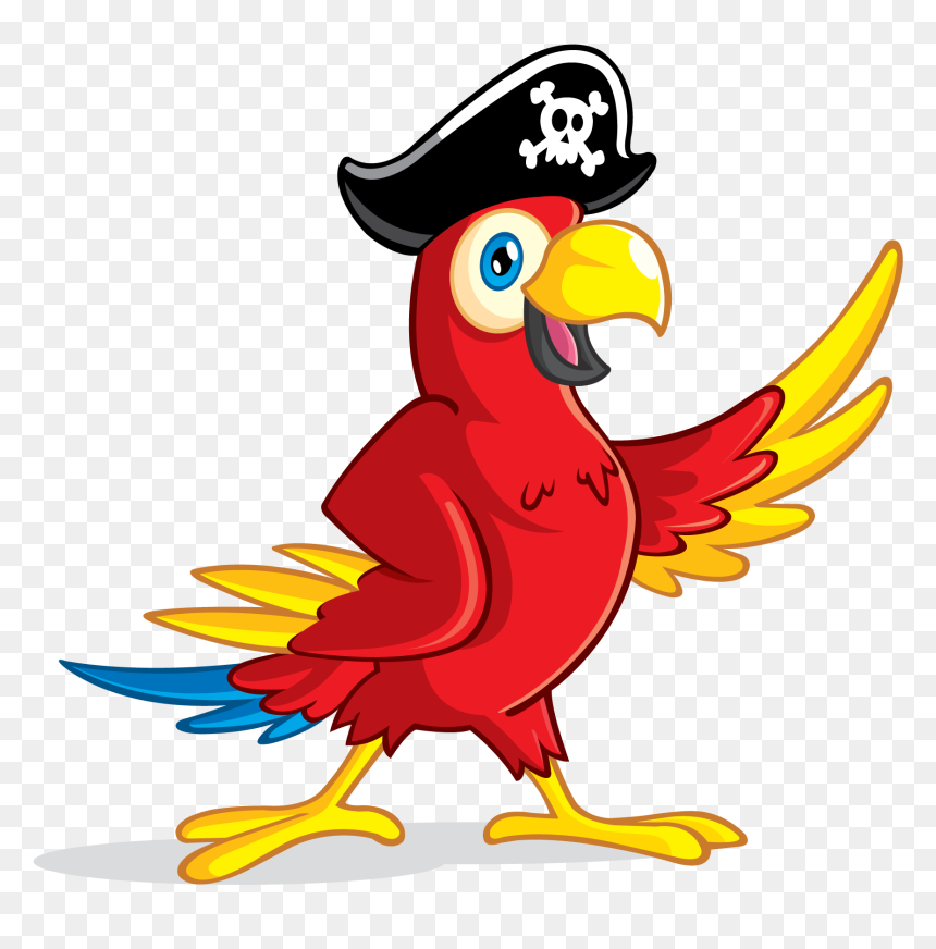 Pirate Png Transparent Image Mart - Pirate Parrot Clipart, Png Download - pirate png