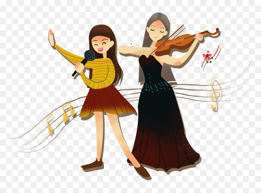 Cool Girl Violin Png - Clip Art, Transparent Png - violin png
