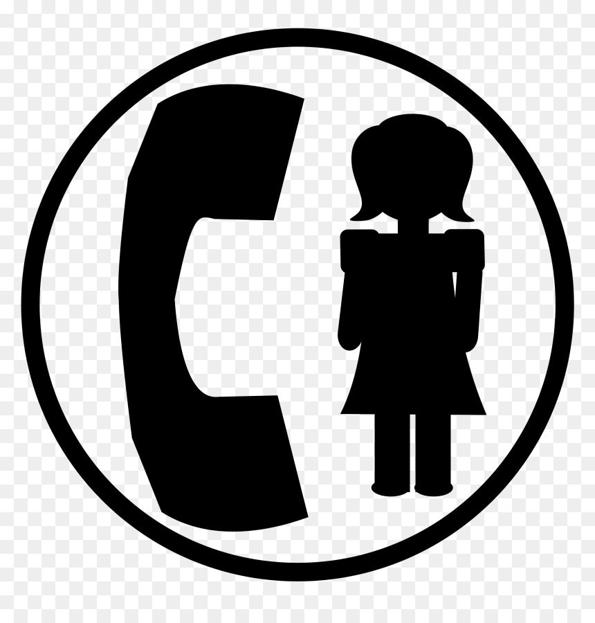 Telephone Png White Free Stock - Women Helpline Icon Png, Transparent Png - telephone png