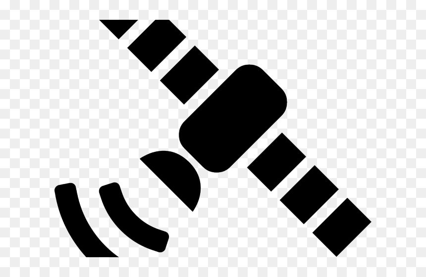 Satellite Clipart Black And White - Transparent Satellite Icon, HD Png Download - satellite png