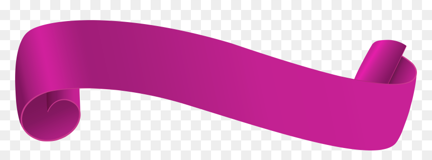 Pink Ribbon Banner Png - Banner Pink Ribbon Png, Transparent Png - pink ribbon png