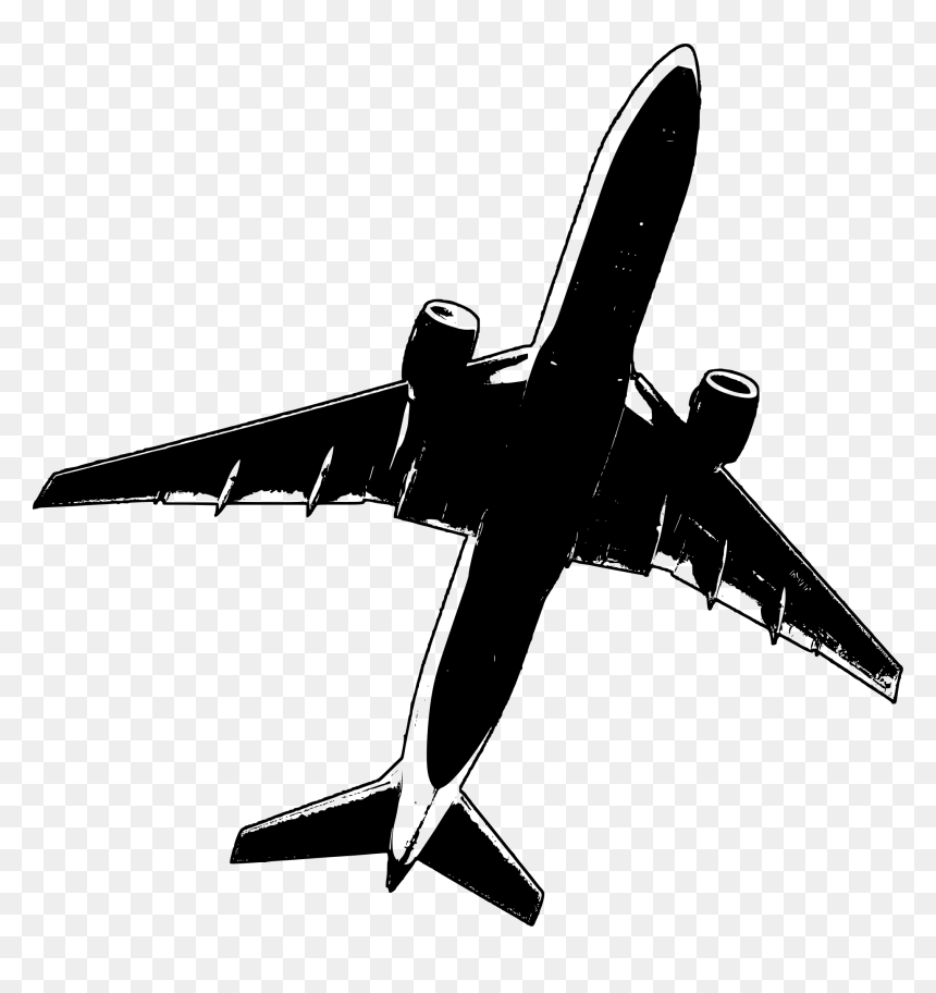 Thumb Image - Aeroplane Black And White Png, Transparent Png - fly png