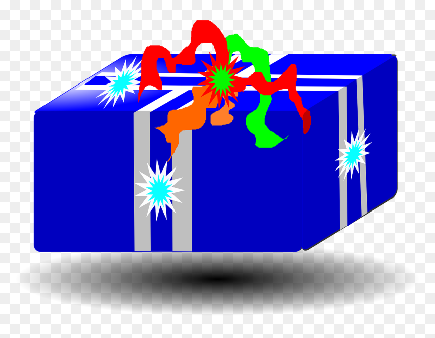Vector Hop Qua Sinh Nhat, HD Png Download - blue ribbon png