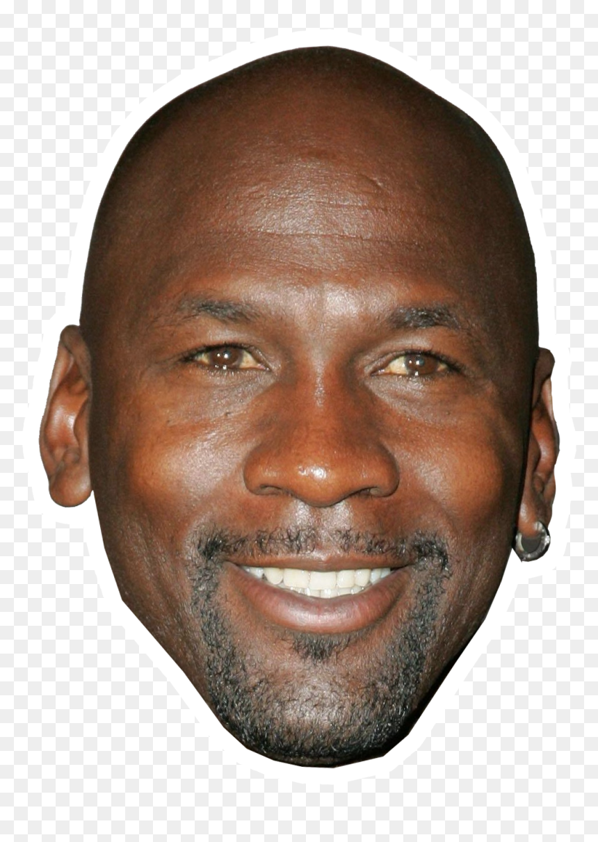Charlotte Hornets Athlete Nike - Michael Jordan Face Png, Transparent Png - michael jordan png
