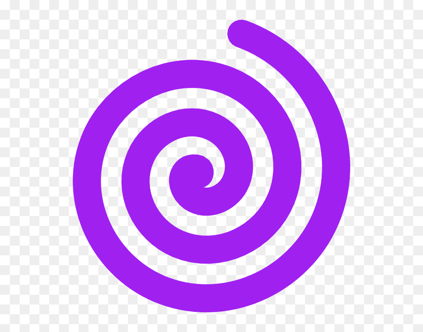 Purple Clipart Spiral - Spirals Clipart, HD Png Download - spiral png