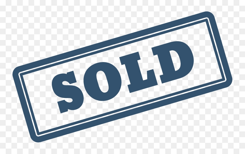 Thumb Image - Sold Out Png Blue, Transparent Png - sold png