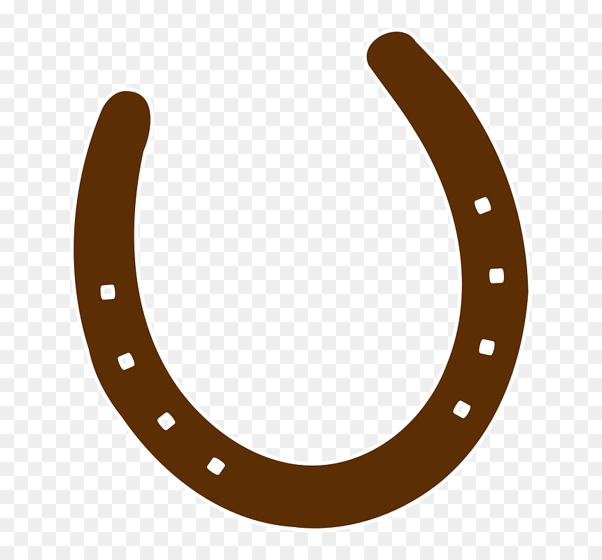 Cowboy Brown Horseshoe Png Icons - Horse Shoes And Cowboy, Transparent Png - horseshoe png