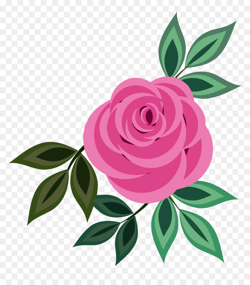 Clip Art Pink Rose, HD Png Download - pink rose png