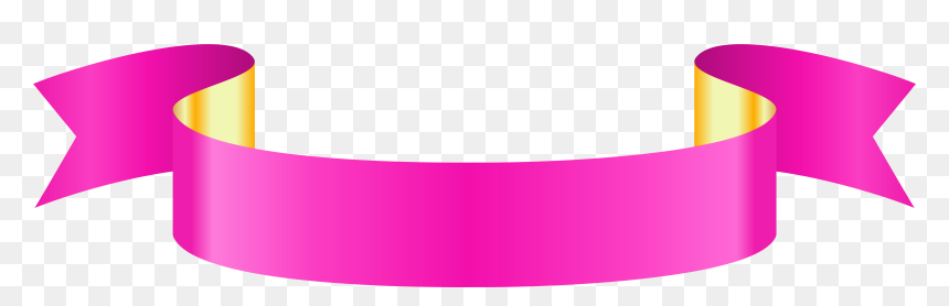 Pink Ribbon Banner Png , Png Download - Pink Banner Transparent Png, Png Download - pink ribbon png