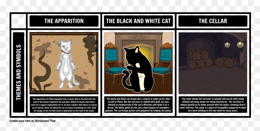 Themes, Symbols, And Motifs In The Black Cat"
 Style="max-width - Black Cat, HD Png Download - black cat png