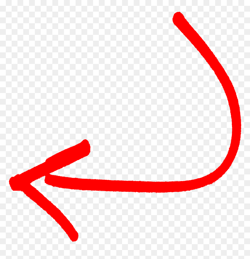 Curved Drawn Arrow Png, Transparent Png - arrow.png