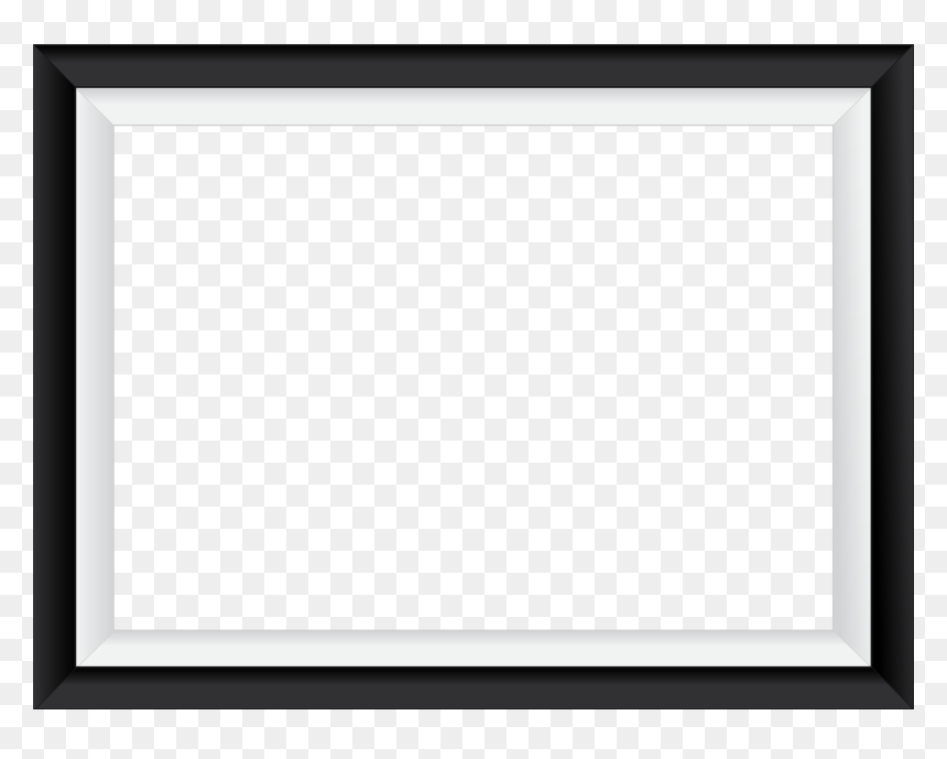 Square Area Picture Frame Black And White Pattern - Android Tablet Black And White, HD Png Download - white square png
