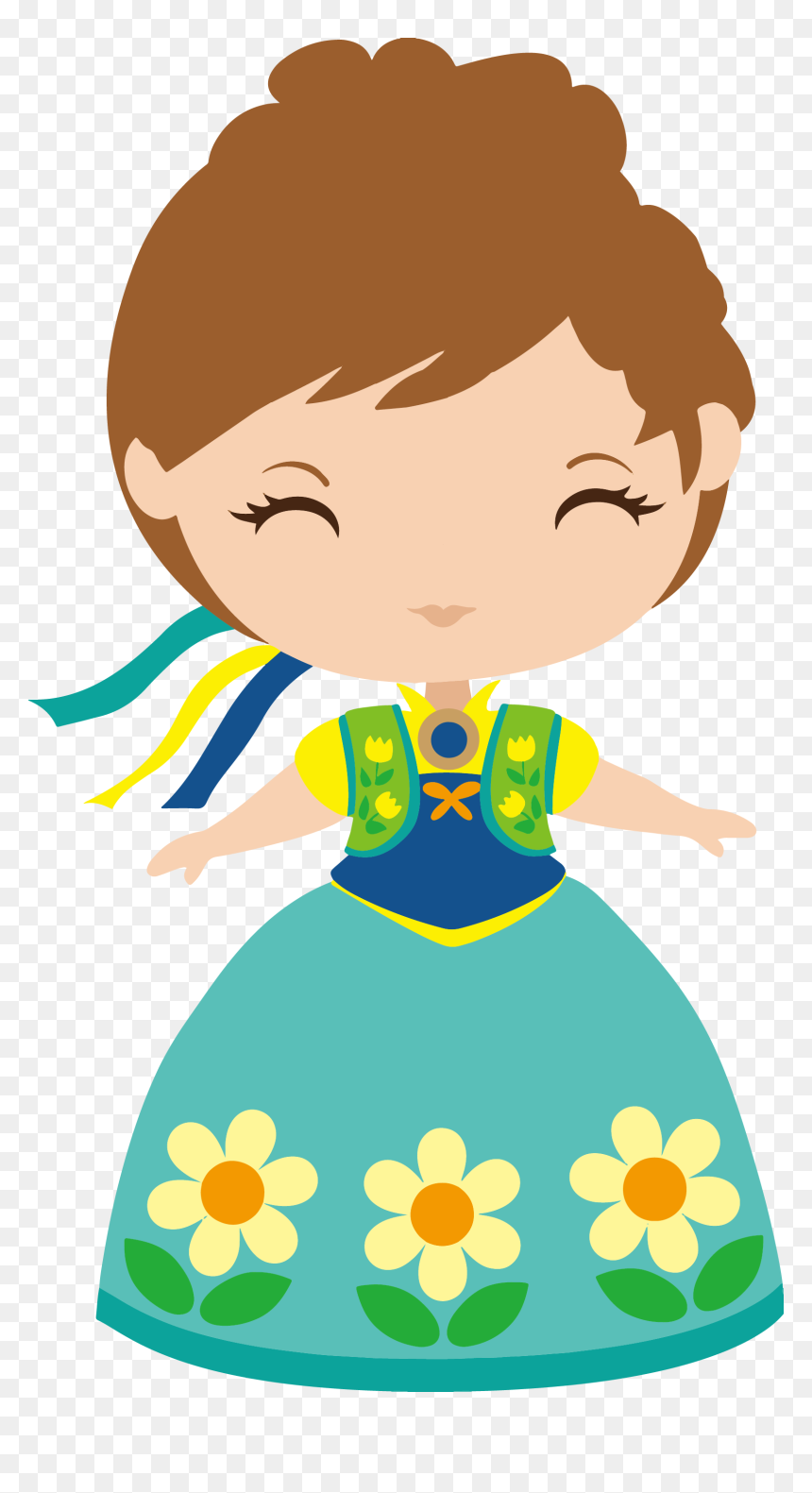 Frozen Fever Anna - Frozen Fever Cute Png, Transparent Png - elsa png