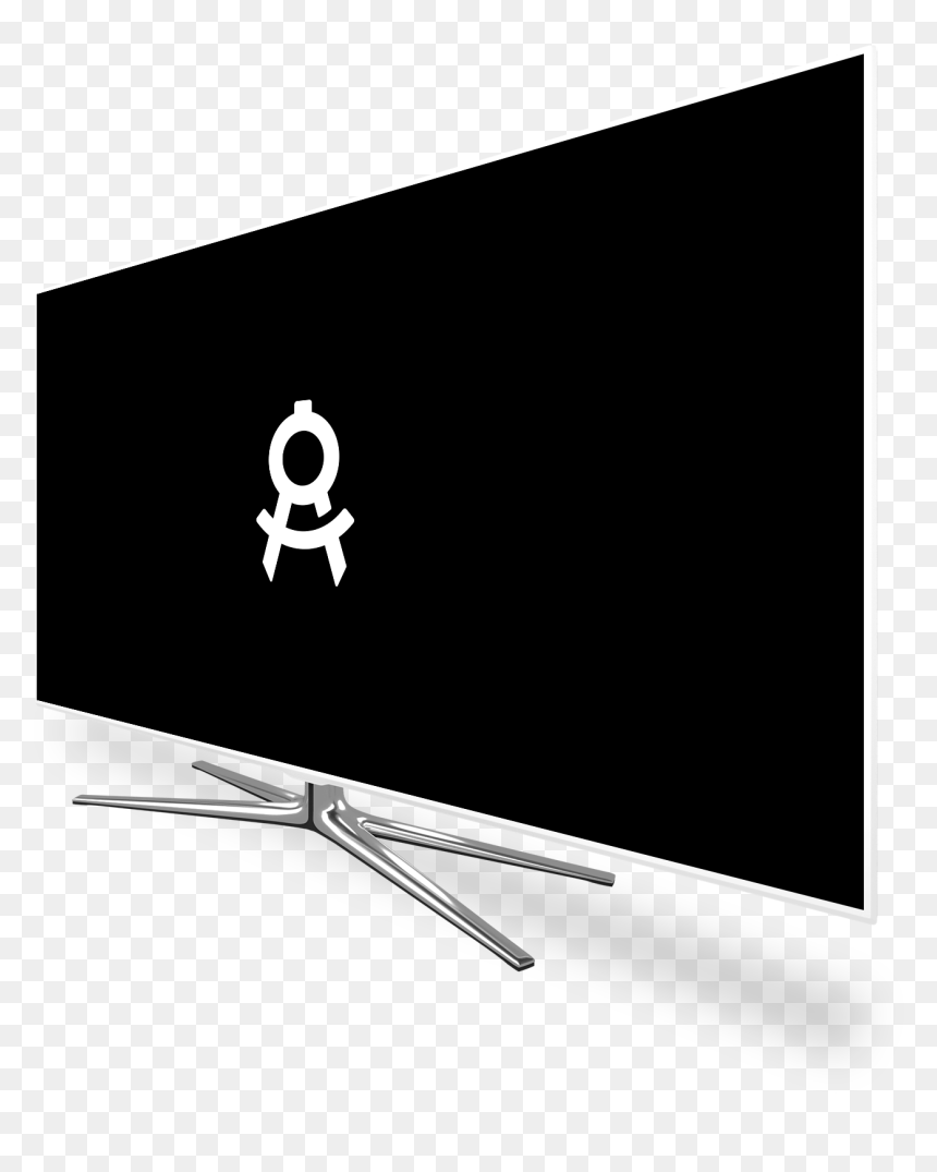 Tv Screen 3d - Television Set, HD Png Download - tv screen png