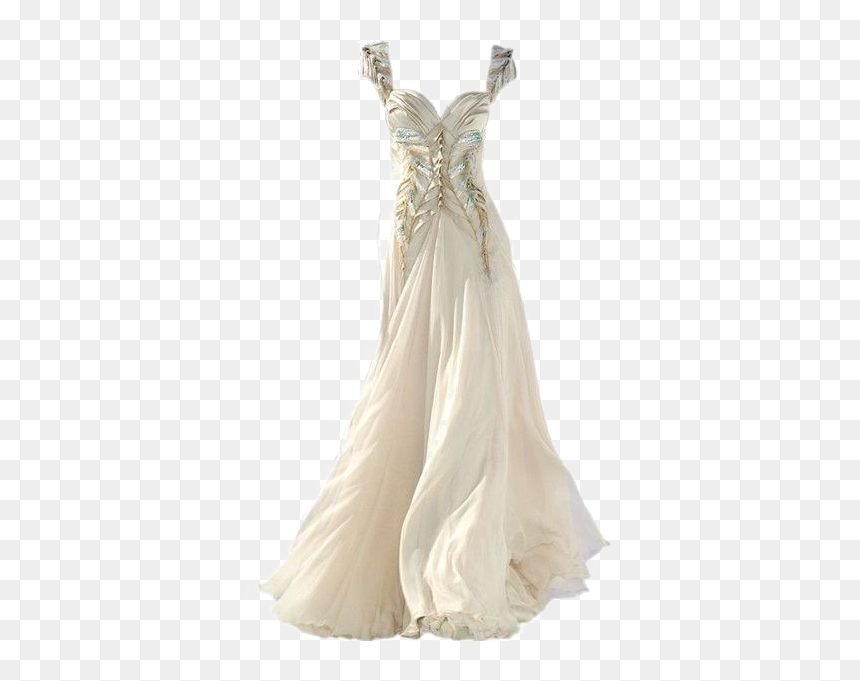 White Dress Png Image Background - Wedding Dress Transparent Background, Png Download - dress png