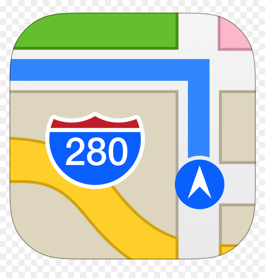 Maps Icon - Apple Maps Logo, HD Png Download - map icon png