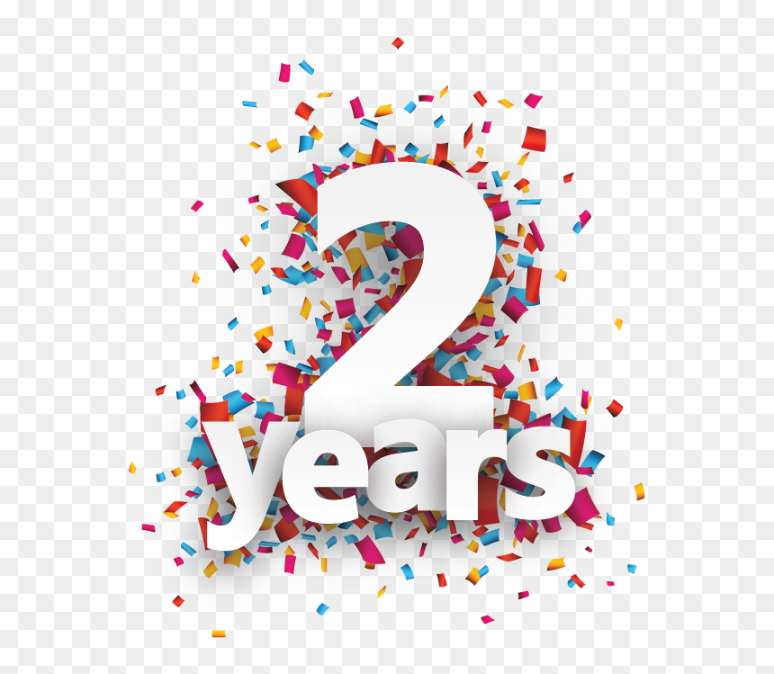 2 Years Celebration , Png Download - Congrats On 1 Year, Transparent Png - celebration png