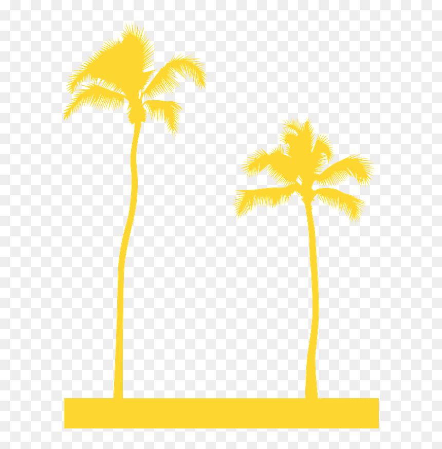 Art, HD Png Download - palm tree silhouette png