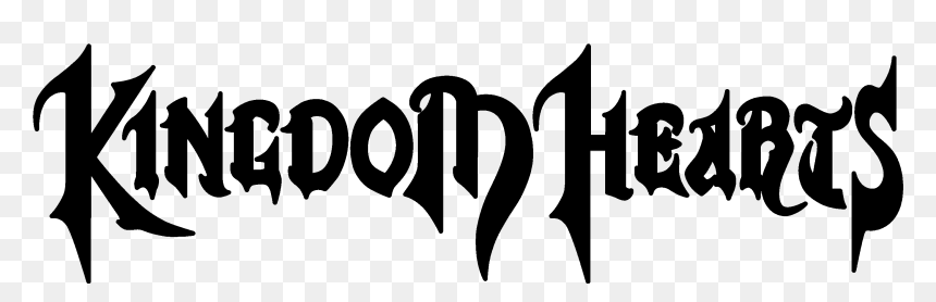 Kingdom Hearts Wordmark The First Game Of The Series - Kingdom Hearts Logo Text, HD Png Download - kingdom hearts png